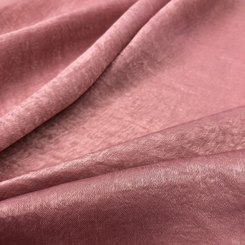 100% Polyester Woven Shinny Satin Chiffon Fabric for Women Dress