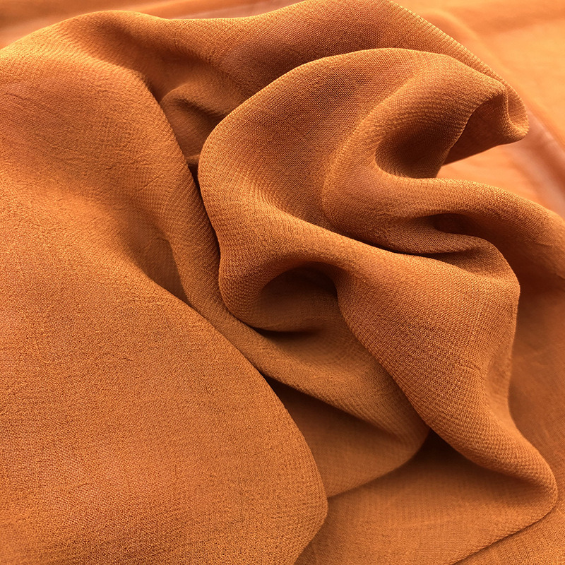 Hot-Selling Fashion Dress Clothing Plain Dyed Pure Chiffon Fabric for Women