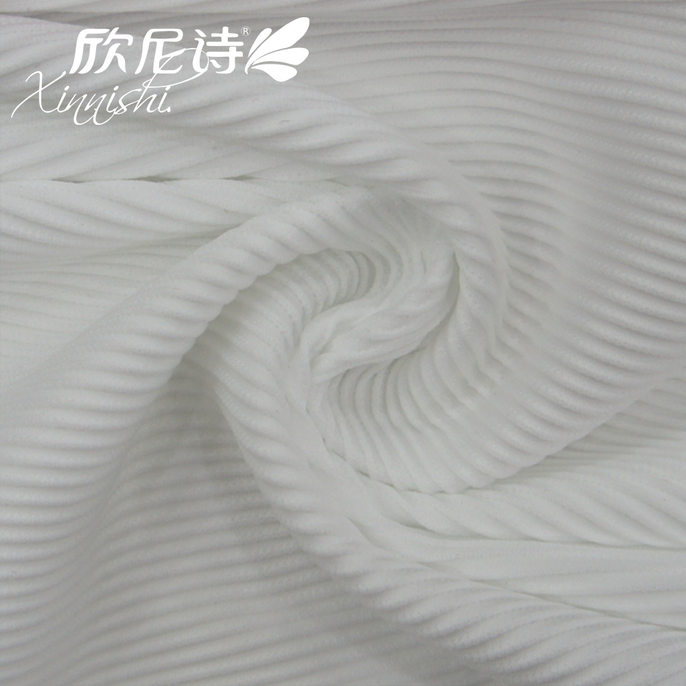 Hot Sale High Quality 90% Polyester 10% Spandex Stretch Rib Swimwear Bikini Textile Fabric for Swimwear Garment