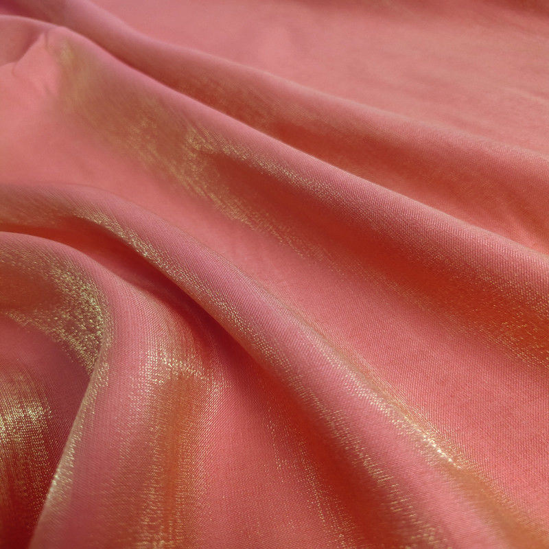 Multi Colors 70% Polyester 30% Cotton Wight 150cm Red Gilding Satin Fabric for Dress