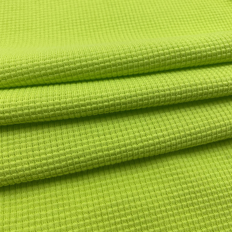High Quality Waffle 77%Cotton 23%Polyester Fabric for Clothing Textile Fabrics
