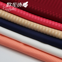 Fashionable 87.5%Polyester 12.5%Spandex Custom Spandex Knitted Rib Knit Jacquard Fabric for Female Dress