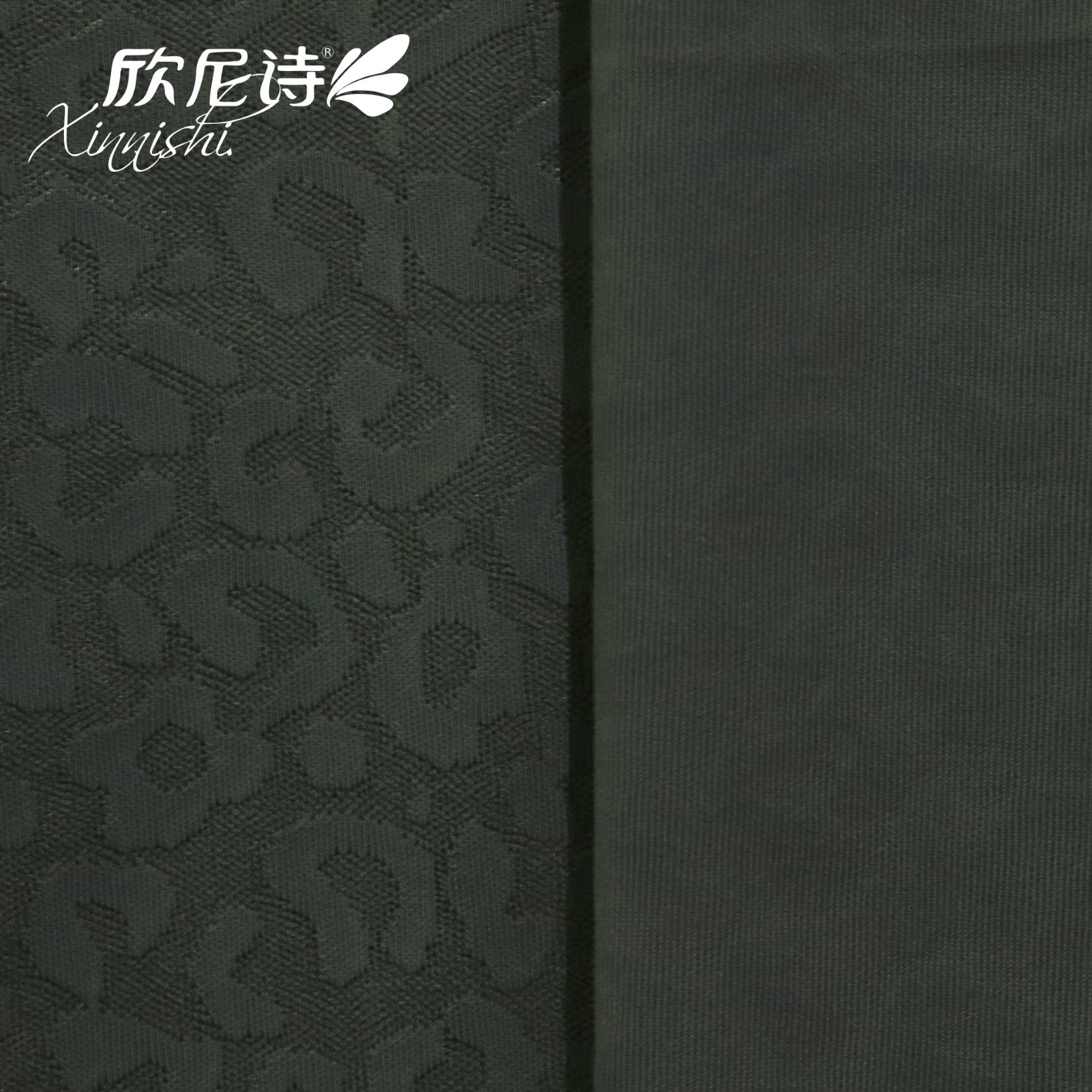 High Quality Stretch 78% Polyester 22% Spandex Solid Woven Jacquard Fabric for Garment
