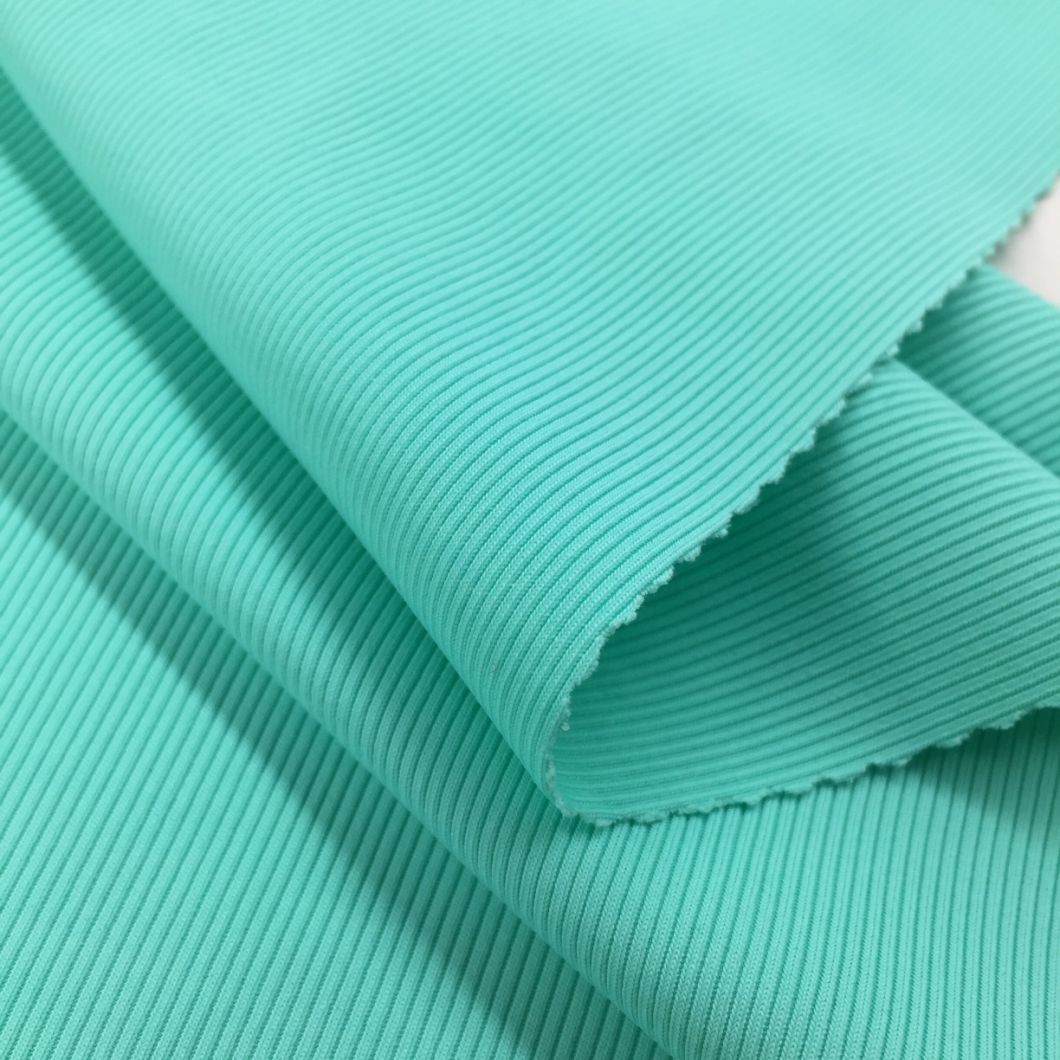 87.5%Polyester 12.5%Spandex Stripe Stretch Jacquard Fabric for Bra Swimwear Yoga Garment
