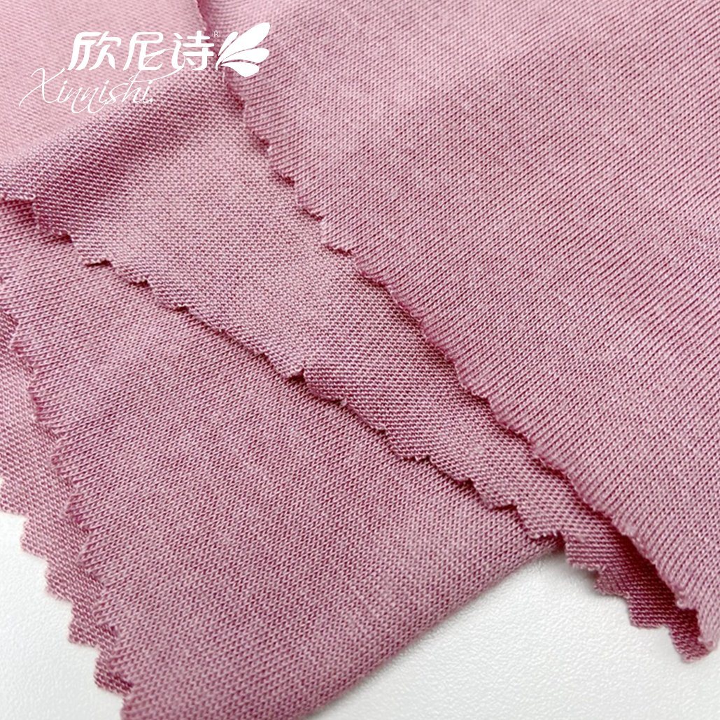 Comfortable Modal Stretch Knitted Sports Jersey Fabric 95%M 5%Sp Plain Dyed Fabric for Underwear or T-Shirt