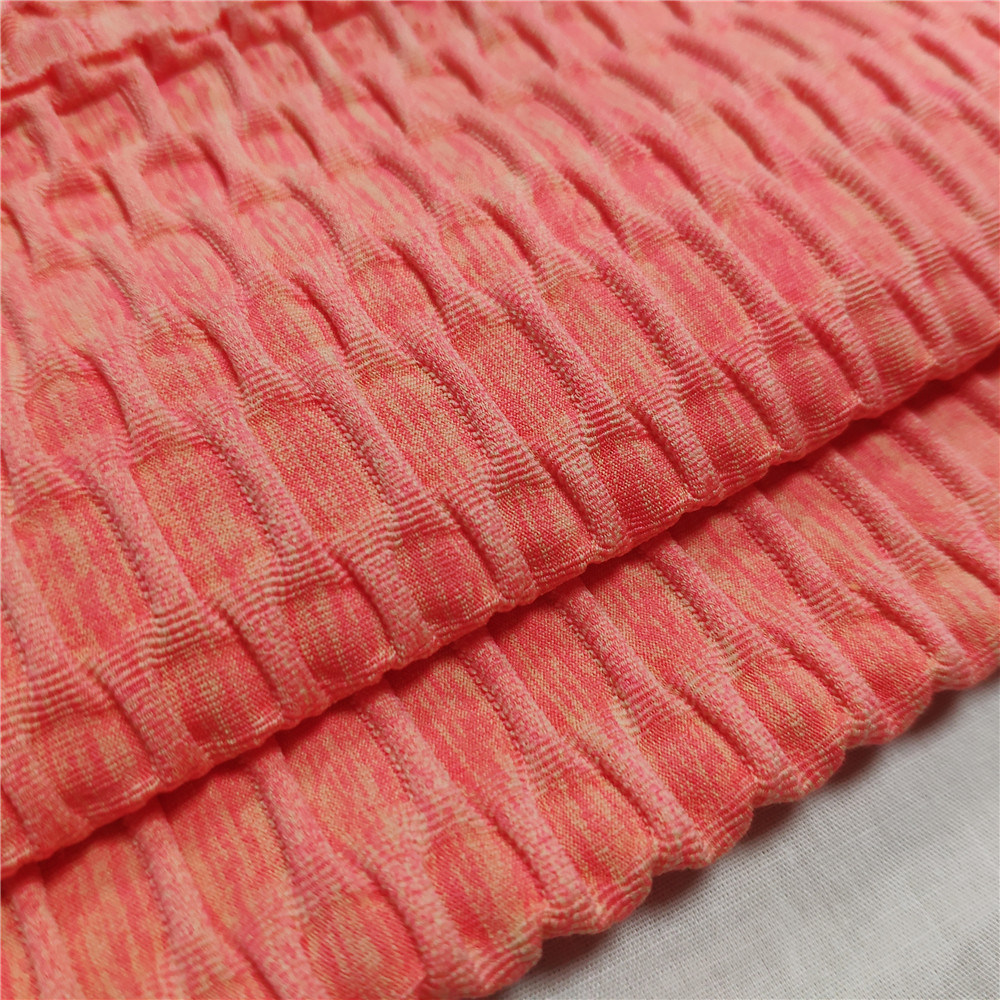 87.5%Polyester 12.5%Spandex Elastic High Quality Jacquard Fabric for Sportswear Garment