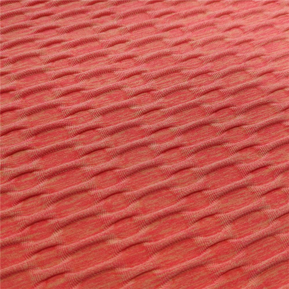 87.5%Polyester 12.5%Spandex Elastic High Quality Jacquard Fabric for Sportswear Garment