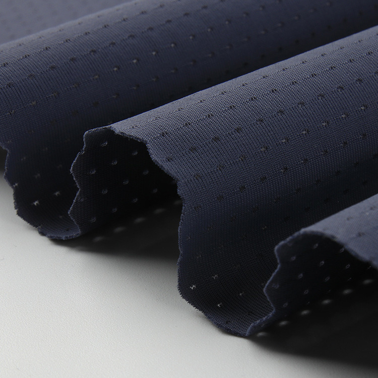 High Quality 84.5%Polyester 15.5%Spandex Sportswear Jersey Polyester Sports Mesh Knitted Fabric