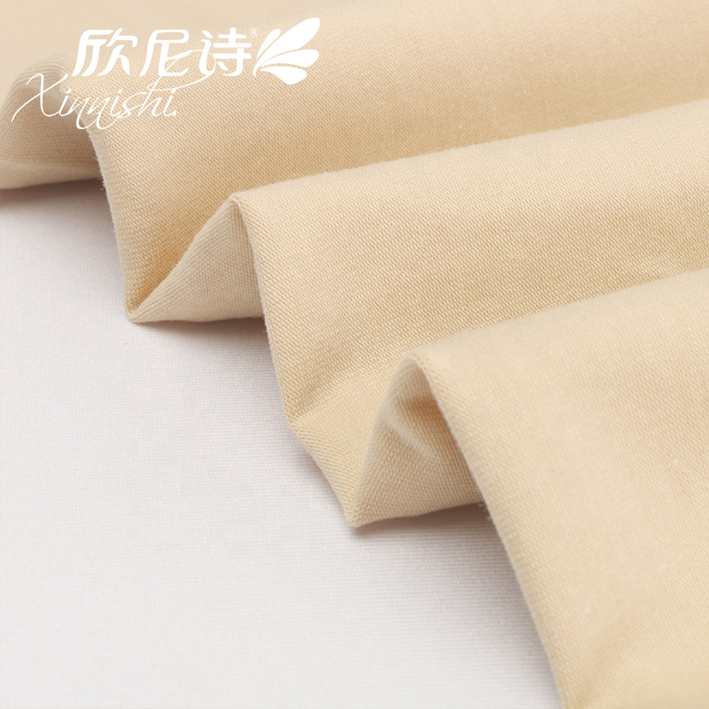 100% Cotton Single Jersey Knitted Plain Textile Fabric for Underwear Bra Sportswear Garment
