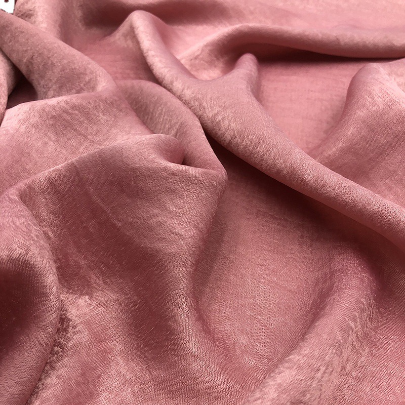 100% Polyester Woven Shinny Satin Chiffon Fabric for Women Dress