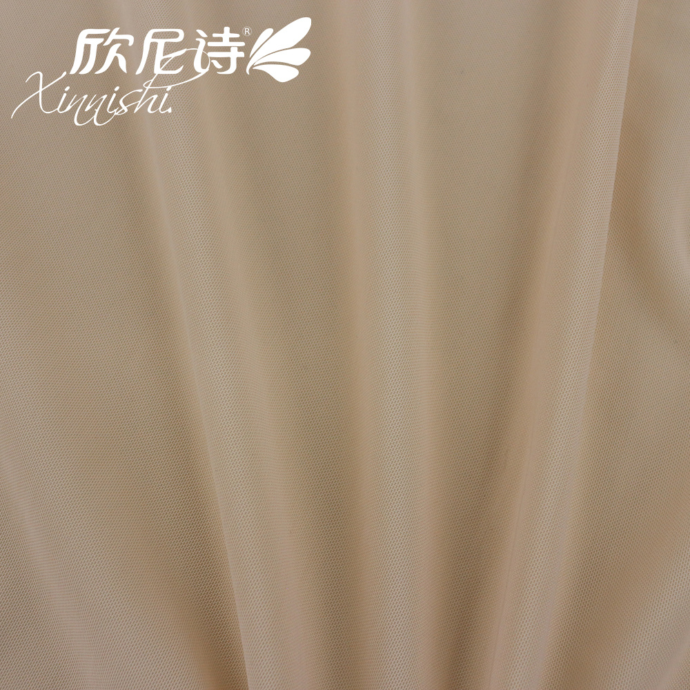 Ultrathin High Quality Knitting Mesh Fabric 93%Polyester 7%Spandex Underwear for Female