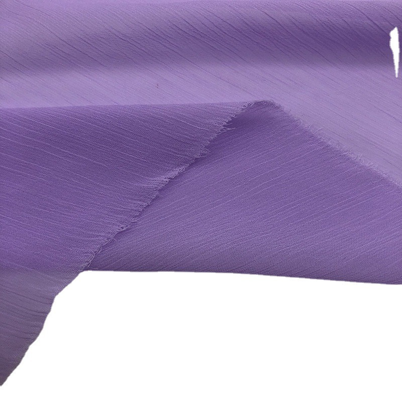 100% Polyester Plain Dyed Chiffon Fabric for Women Dress