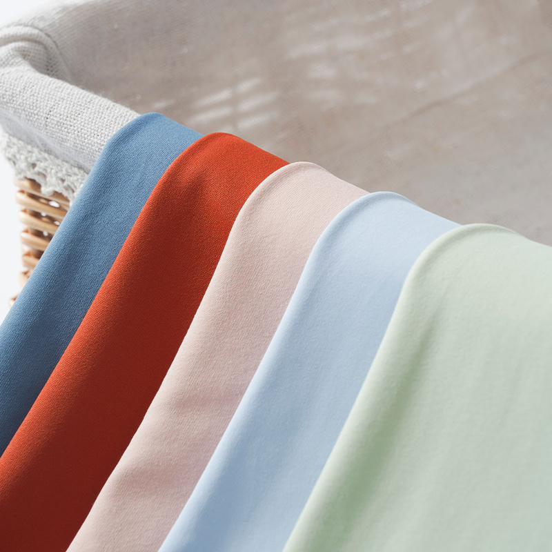 Solid Color 4 Way Stretch Elastic Swimwear Knit Leggings Fabric Nylon Spandex Textile Fabric