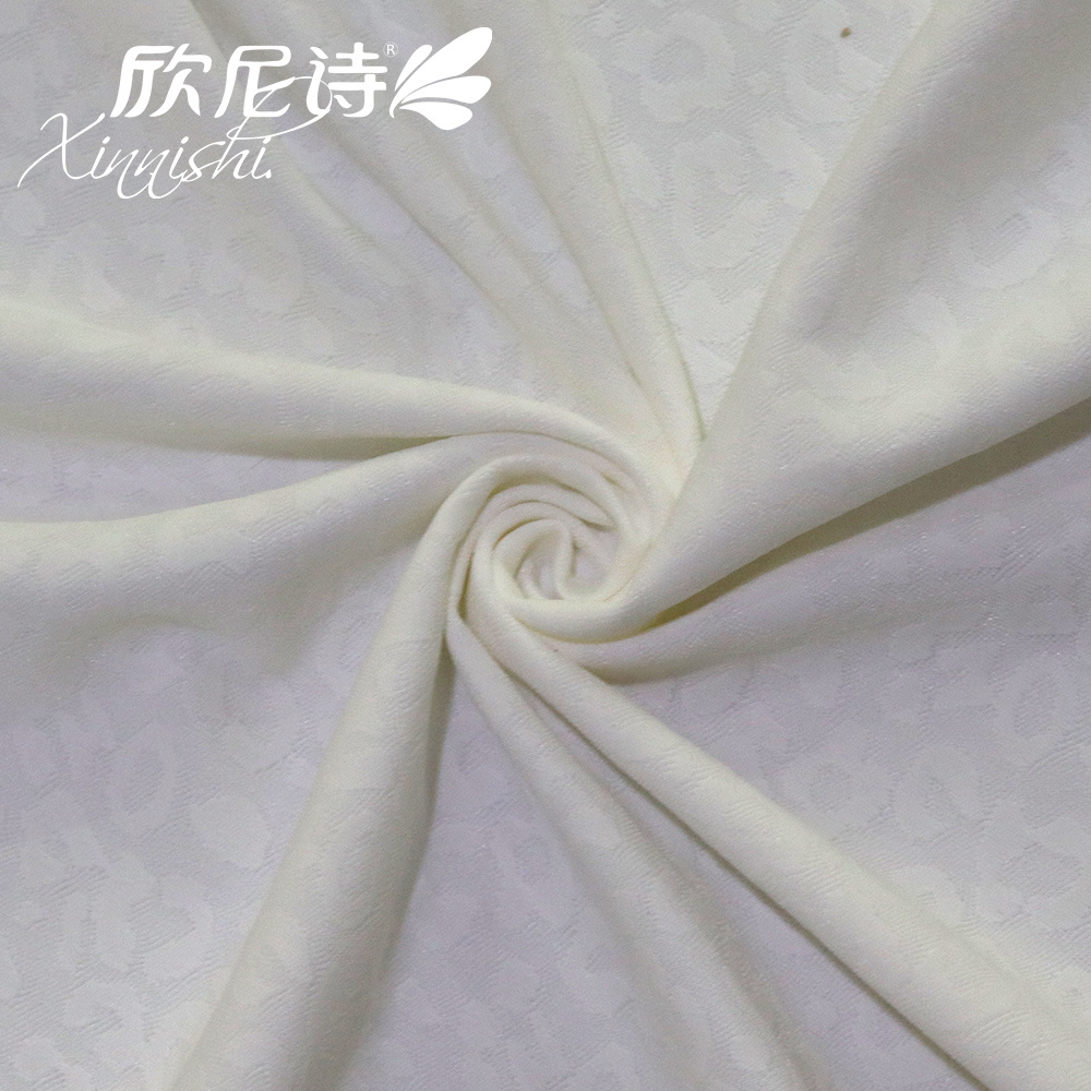 High Quality Stretch 78% Polyester 22% Spandex Solid Woven Jacquard Fabric for Sportswear Underwear Garment