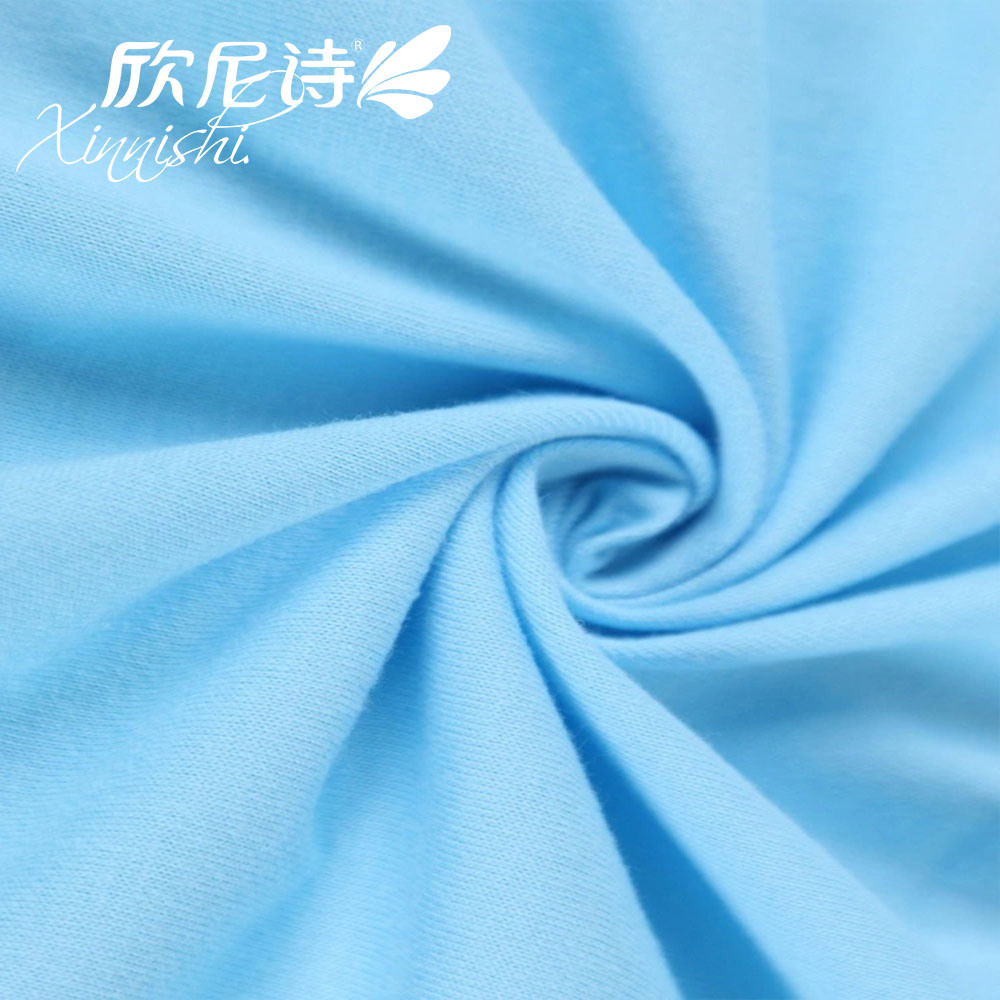 High Quality 100% Cotton Knitted Single Jersey Textile Fabric for Kids Garment Skin Friendly