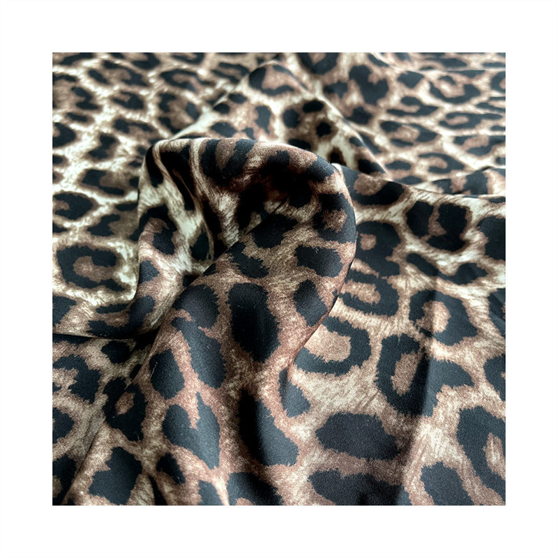 Custom Digital Printing Leopard Print 85%Polyester 15%Spandex Textile Fabric for Swimwear Garment