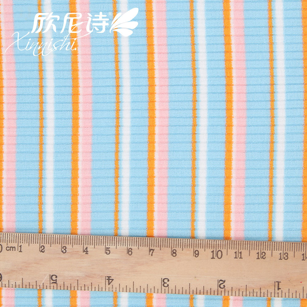 High Quality Plain Dyed 95% Cotton 5% Spandex Single Jersey Knit Fabric for Garment