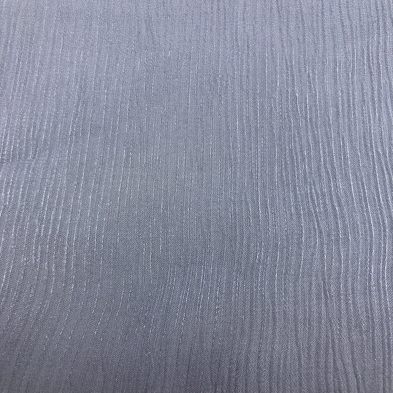 High Quality Woven 80%Rayon 20%Nylon Chiffon Crinkle Wrinkle Crepe Chiffon Fabric for Dress