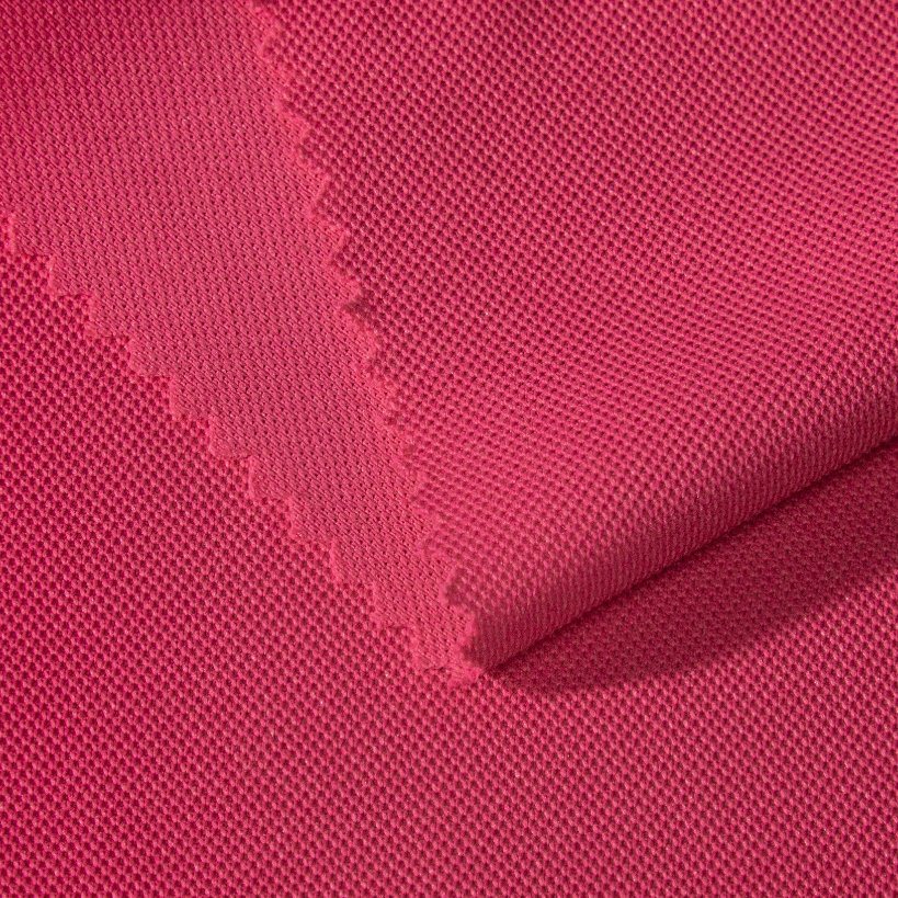 Manufacturer Bird Eye Mesh Fabric 110GSM Polyester Birds Eye Pique Knitted Sportswear Fabric -01