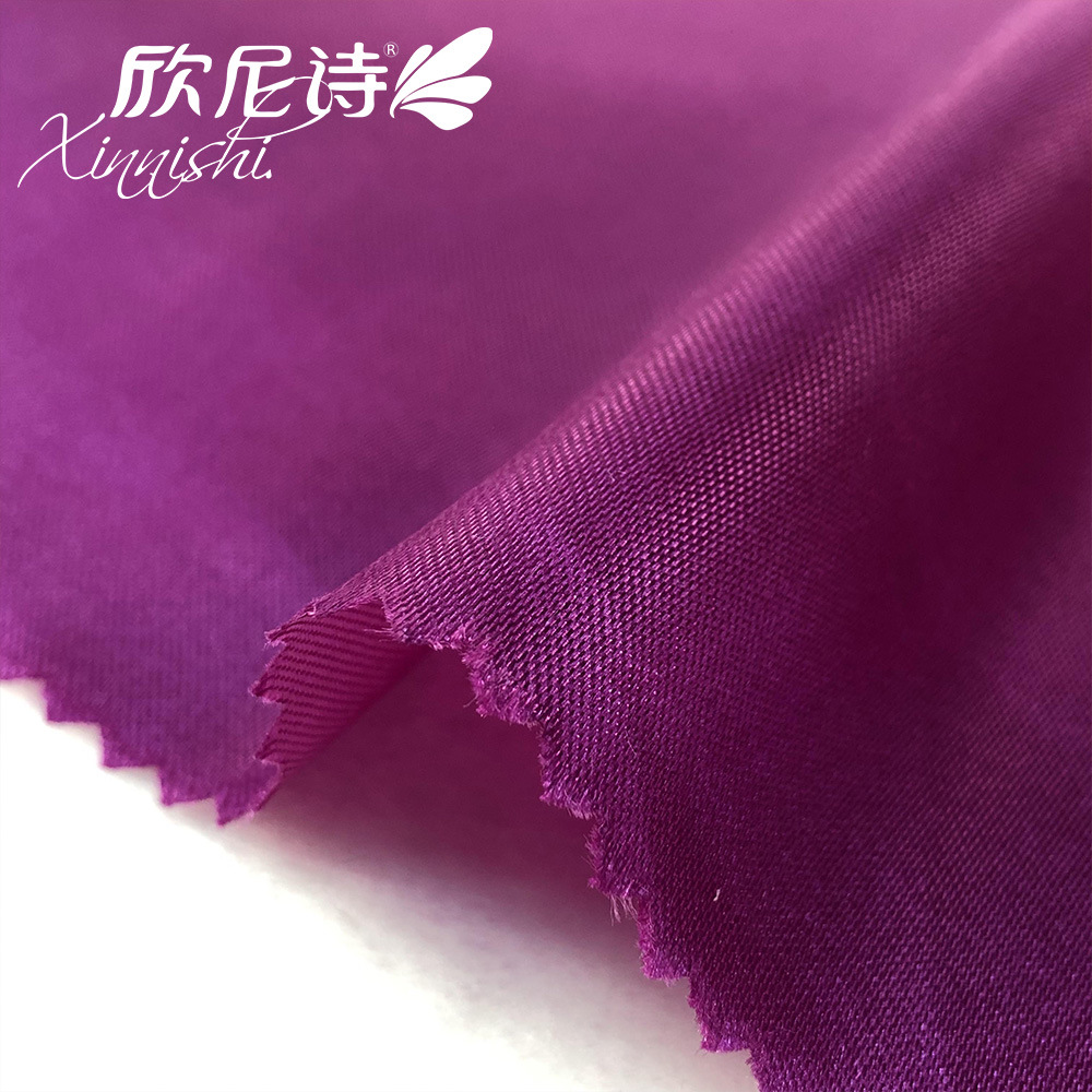 195GSM 95.21%Polyester 4.79%Spandex Satin Textile Fabric for Garment Evening Dress