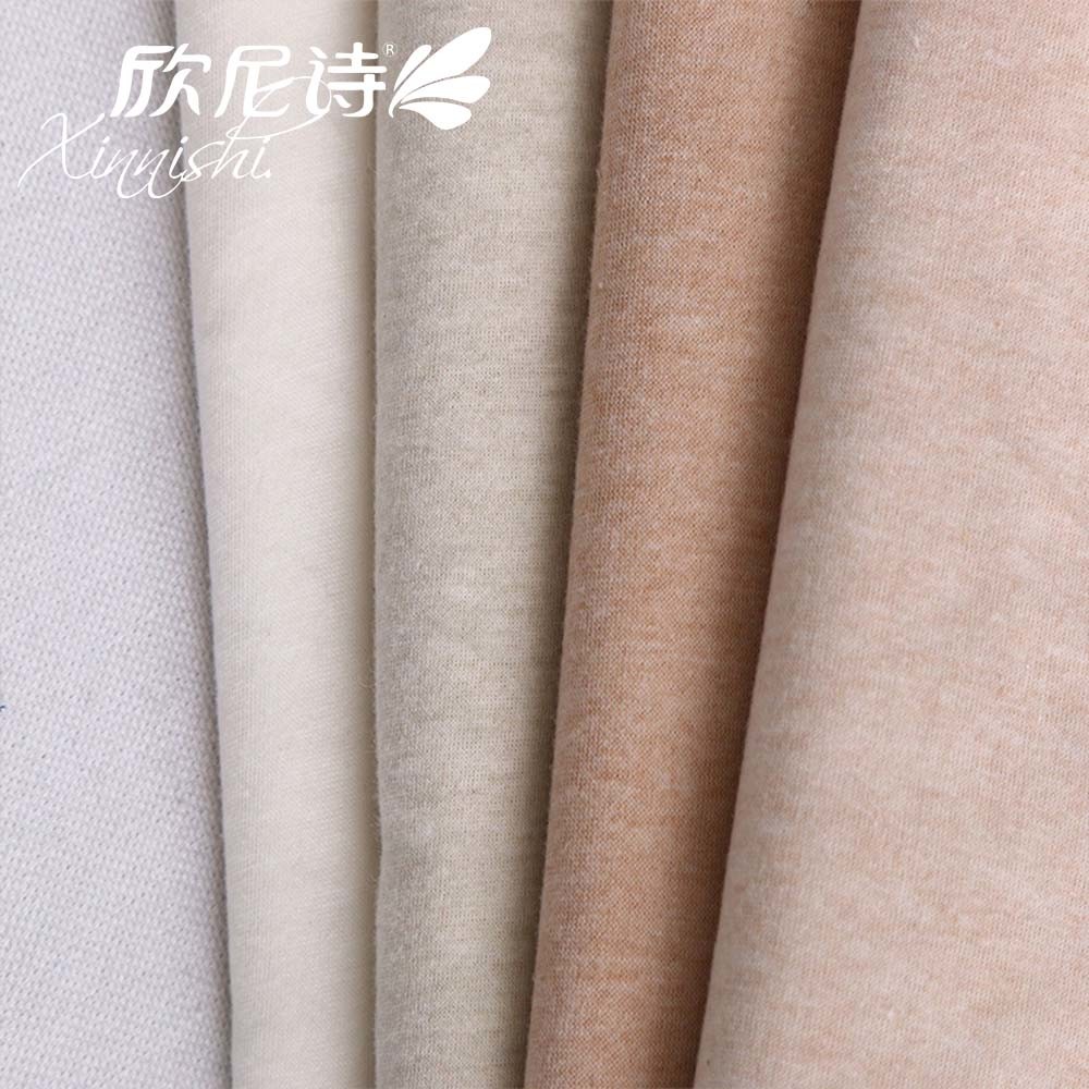100% Cotton Single Jersey Knitted Fabric Stretch Breathable Plain Dyed Jersey Textile Fabric for T-Shirt Garment Underwear