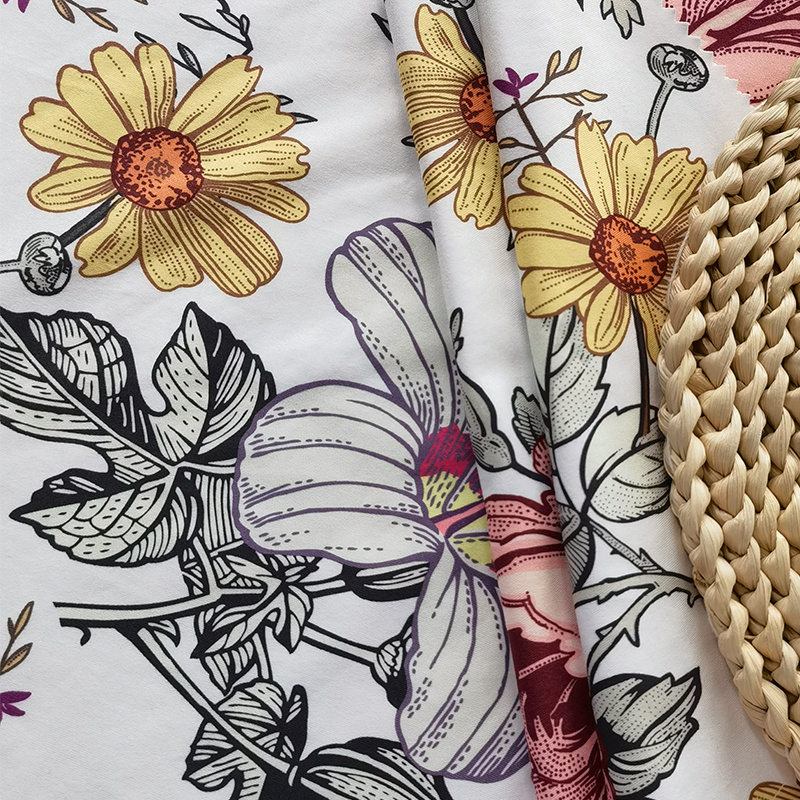 Customisable 90%Polyester 10%Spandex High Elastic Knitted Fabric Pattern Design Printed Fabric for Garment