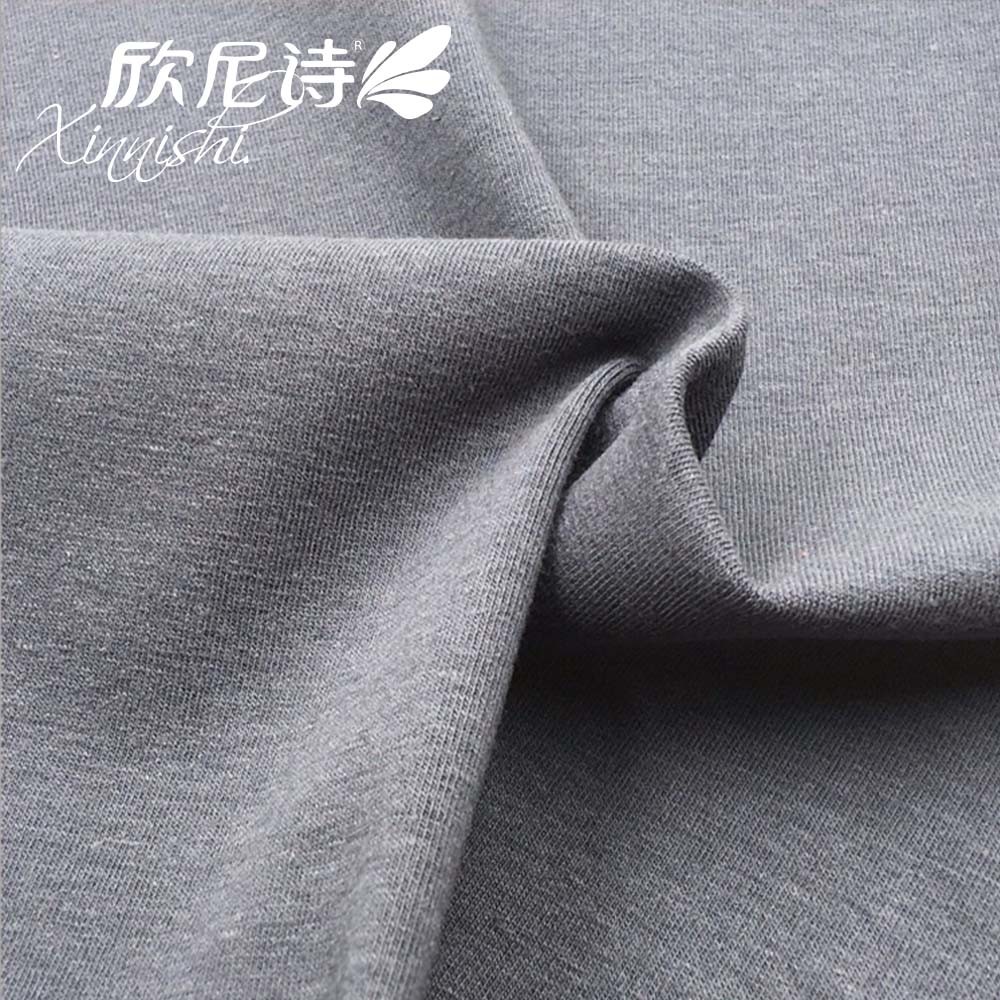 100% Cottonstretch Breathable Plain Dyed Jersey Textile Fabric for T-Shirt Garment Underwear