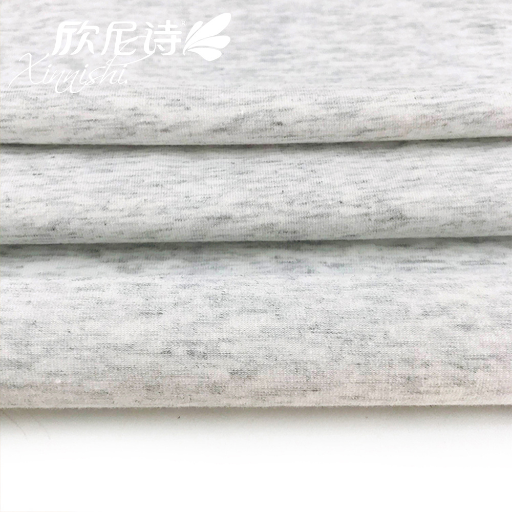 100% Cotton Jersey Fabric Weft Knitted Plain Textile Fabric for Underwear Bra Sportswear Garment