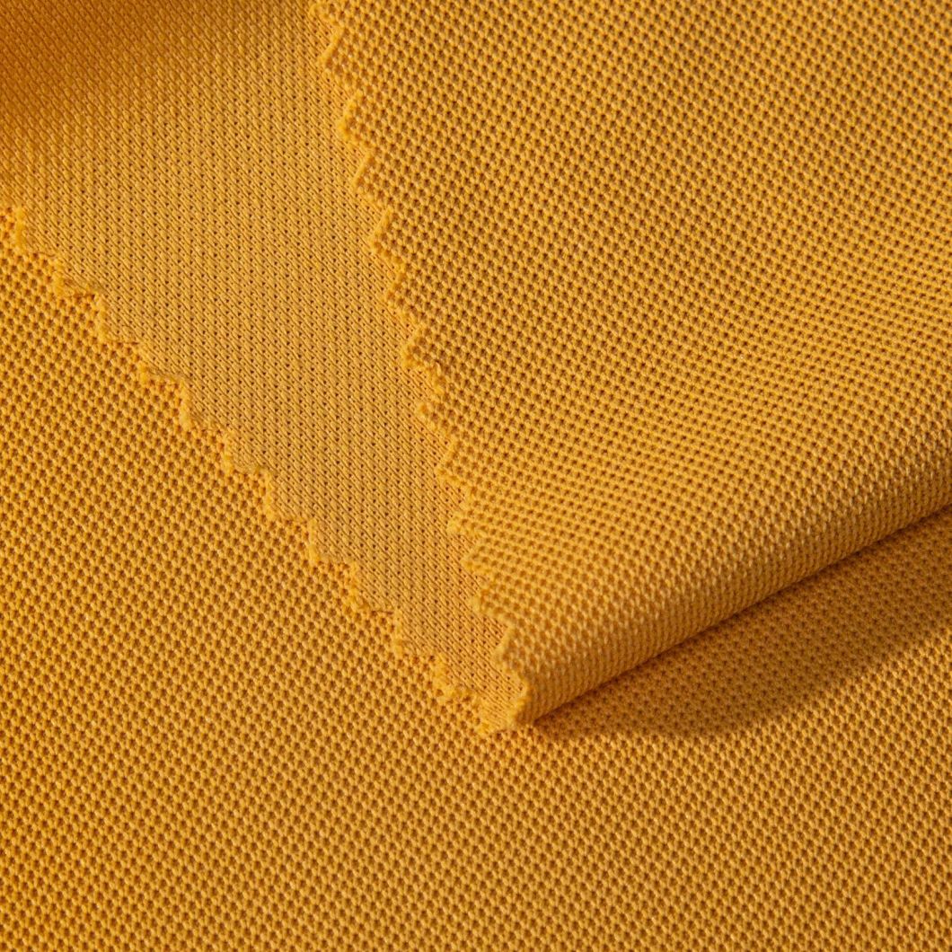 Manufacturer Bird Eye Mesh Fabric 110GSM Polyester Birds Eye Pique Knitted Sportswear Fabric-08