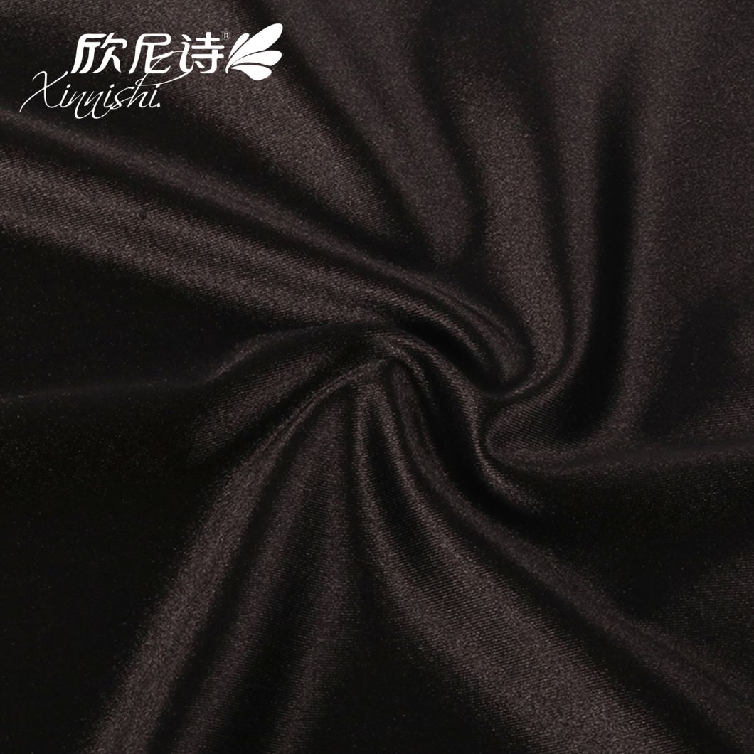 95%Polyester 5%Spandex High Quality Shiny Stain Fabric for Bridal Dress Nightwear Garment