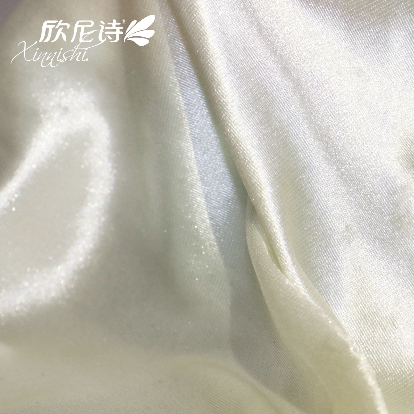 Plain 90% Polyester 10%Spandex Bridal Satin Silk Textile Satin Fabric of Dress