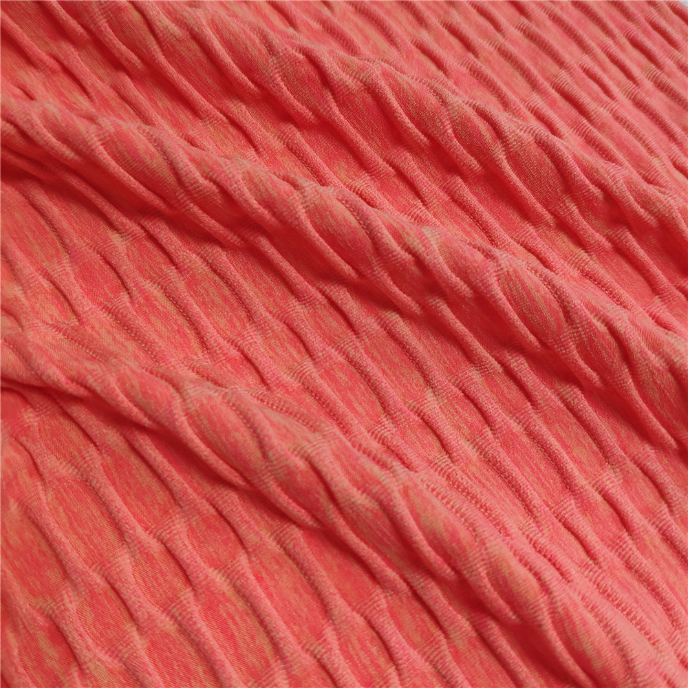 87.5%Polyester 12.5%Spandex Elastic High Quality Jacquard Fabric for Sportswear Garment