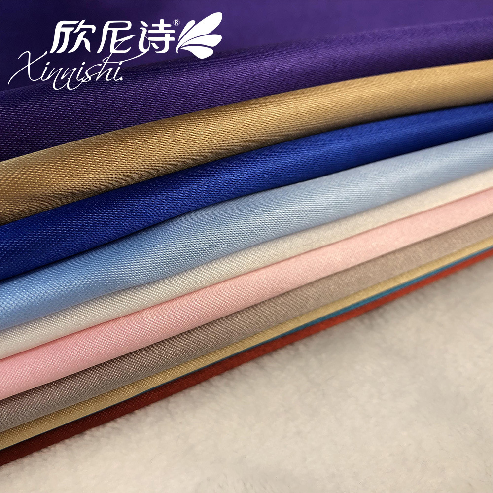 195GSM 95.21%Polyester 4.79%Spandex Satin Textile Fabric for Garment Evening Dress