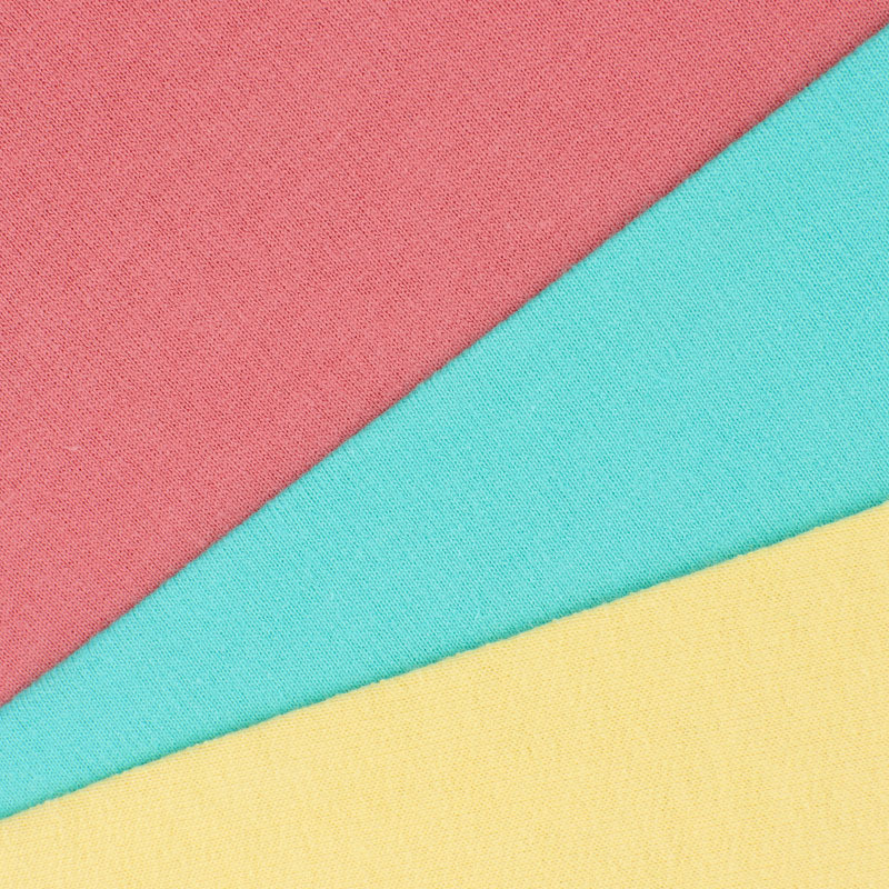 High Quality 100% Cotton Spandex Single Jersey Knit Fabric for Men Women