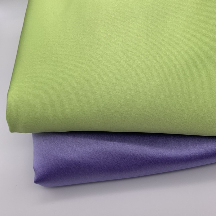 High Quality 95% Polyester 5% Spandex Plain Dyed Satin Fabric for Night Wear