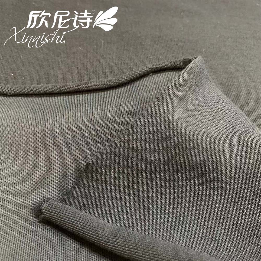 100% Cottonstretch Breathable Plain Dyed Jersey Textile Fabric for T-Shirt Garment Underwear