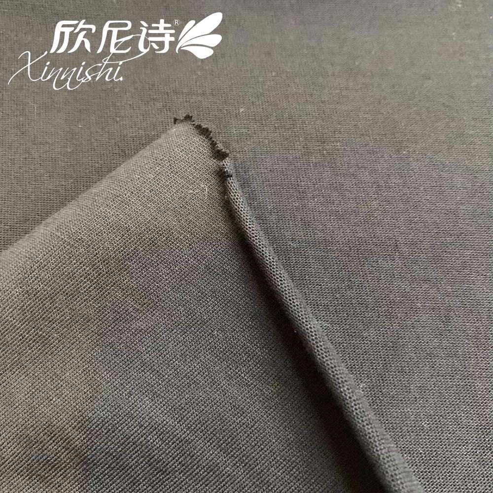 100% Cottonstretch Breathable Plain Dyed Jersey Textile Fabric for T-Shirt Garment Underwear