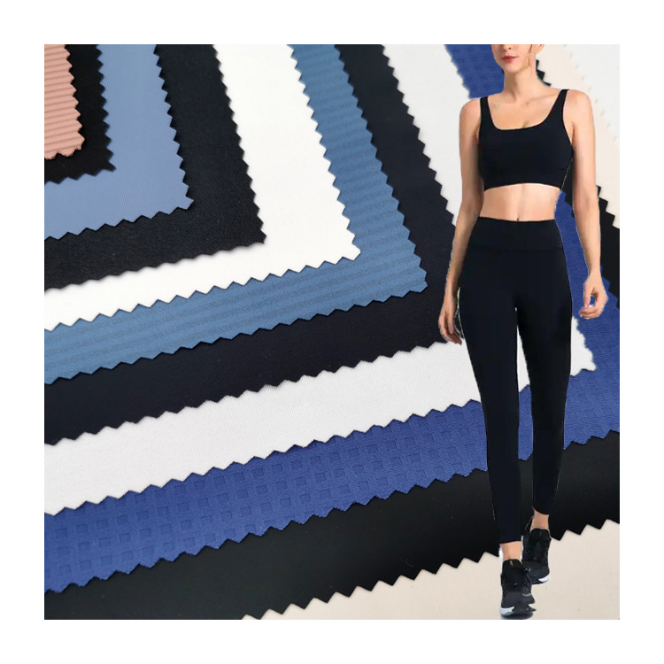 90% Polyester 10% Spandex Stretch Knitted Fabric Sportswear Yoga Clothing Swimwear Fabric