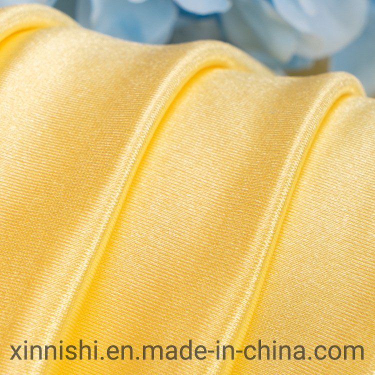 86%Polyester 14%Spandex 180GSM Satin Textile Fabric for Garment Evening Dress