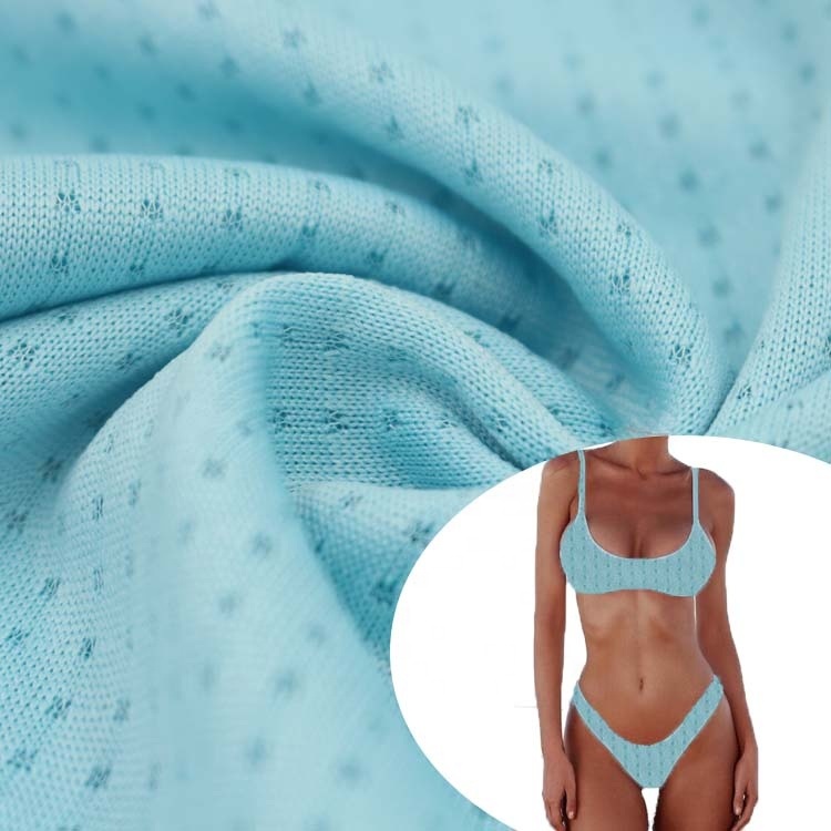 81% Nylon 19% Spandex Jacquard Fabric with Water Developed Pattern Screen Printing for Swimwear Garment